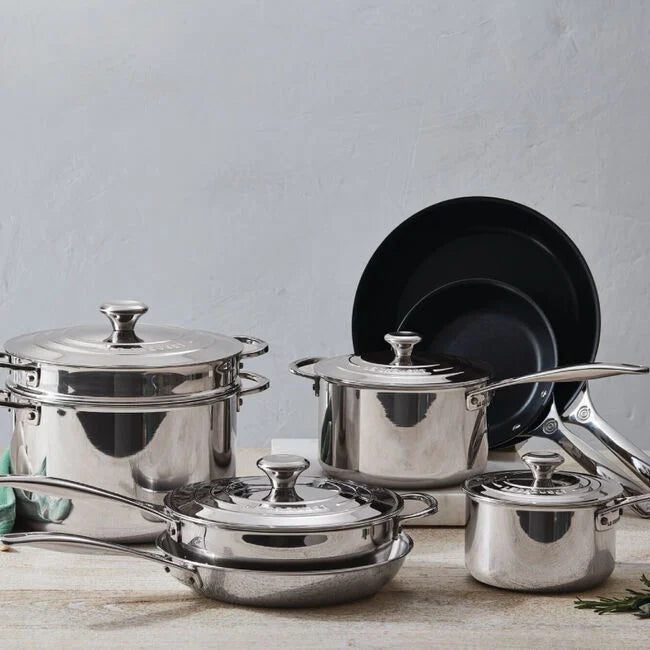 Le Creuset Signature Stainless Steel Cookware Set