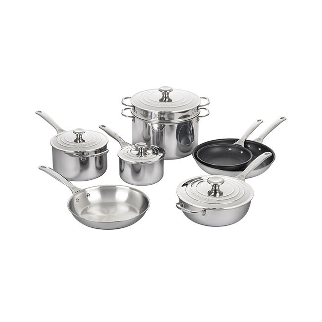 Le Creuset Signature Stainless Steel Cookware Set