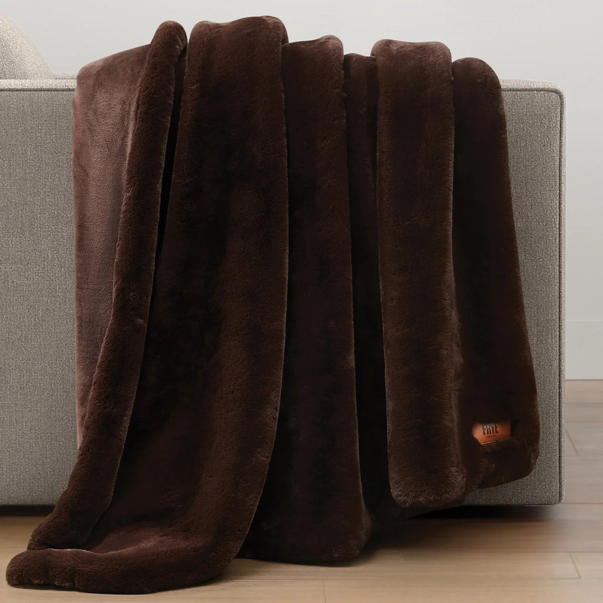 FRYE Luxe Faux Fur Throw