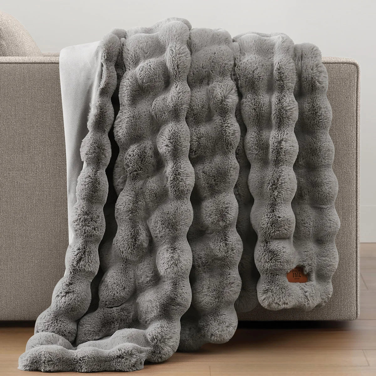 FRYE Luxe Faux Fur Throw