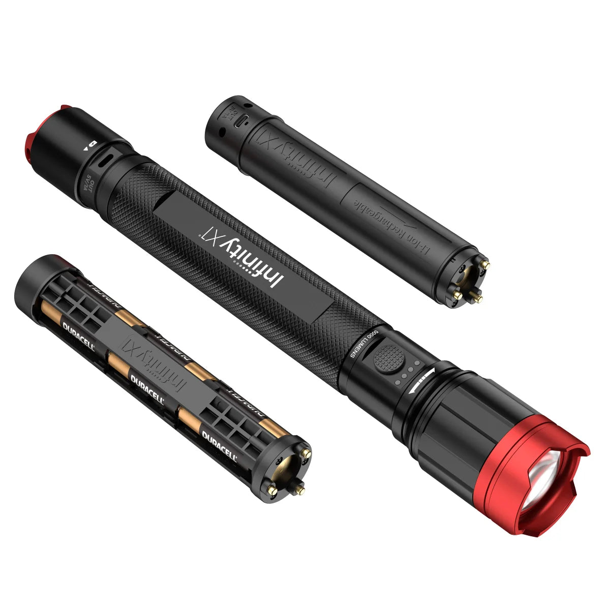 Infinity X1 5000L Dual Power Focusing Flashlight