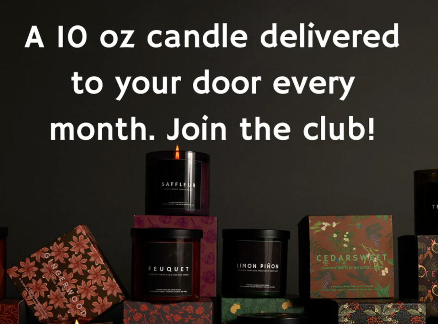 Poured Candle Bar - Candle of the Month Club