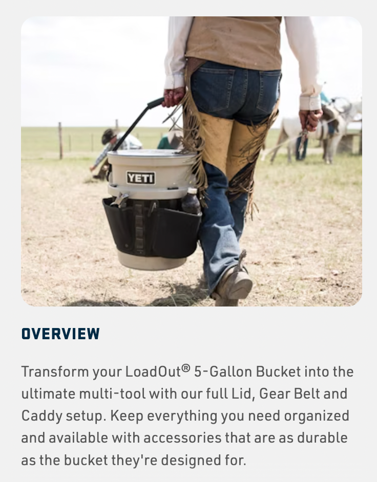 Fully Loaded Yeti Bucket