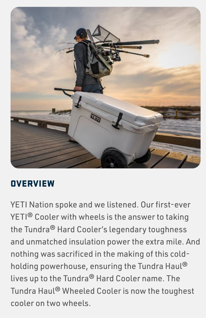 YETI Wheeled Hauler Cooler