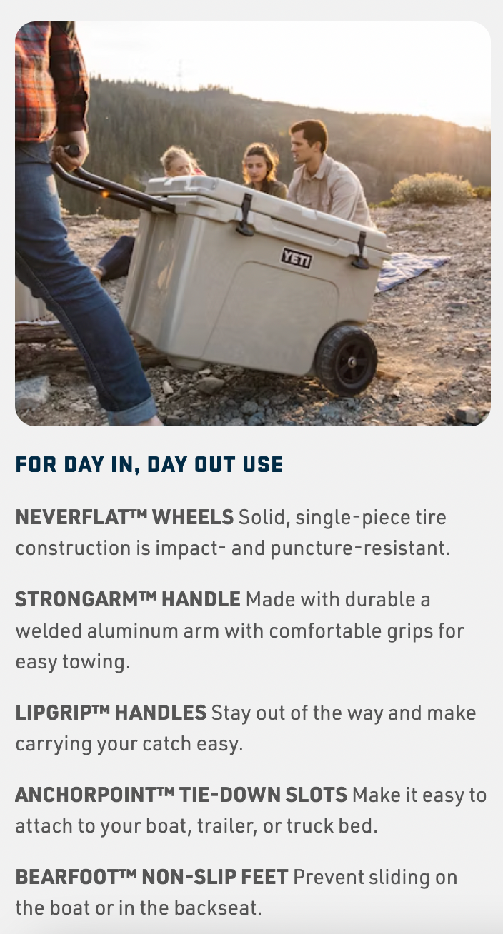 YETI Wheeled Hauler Cooler