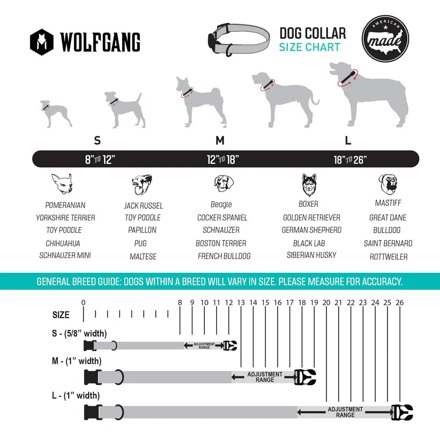 Wolfgang Man&Beast Dog Collar: MountainVibes