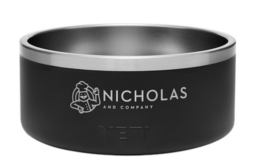 Nicholas Branded Yeti Dog Bowl